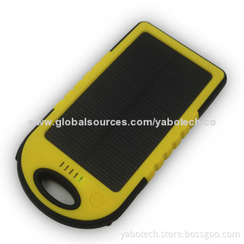 Solar power bank, waterproof/vibration-proof/crush-proof solar mobile phone chargerNew